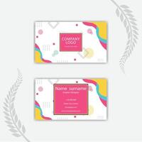 Print Creative professional business card template Clean style modern business card template. vector