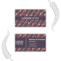 Enjoyable corporative card with colored lines. vector