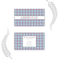 Print Abstract geometric business card template. vector