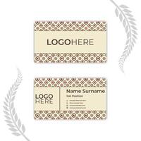 Print Modern visiting card template. vector
