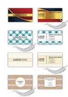 smart Business card template Set. vector