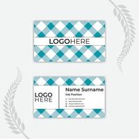 Print Colorful business card with geometry. vector