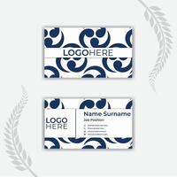 Print stylish business card template. vector