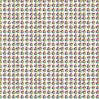 Print Colorful Segmented Wheel pattern. vector