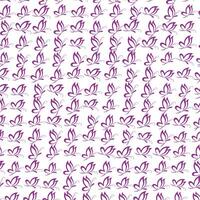 Print a Purple Butterfly Pattern. vector