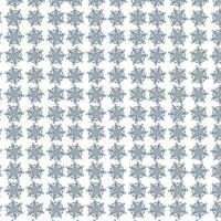 print Intricate Blue Snowflake Design. vector