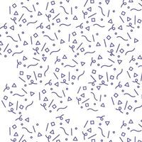 Print Abstract Geometric Shapes pattern in Purple. vector