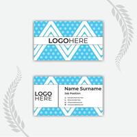 Print Flat abstract business card template. vector