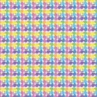 Print Colorful Frame with Overlapping Shapes. vector