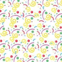 Print Colorful Confetti Illustration pattern. vector