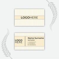 Print Simplistic business card and template. vector