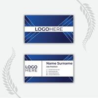 Print Flat abstract business card template. vector