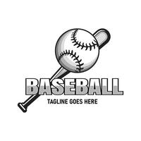 Baseball ball and bat design, Perfect Sports logo for Baseball team vector