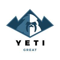 Frostbite Yeti Icon Logo Design Template vector