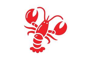Lobster icon on white background vector