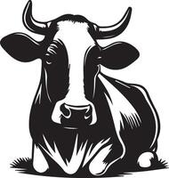 cow silhouettes art illustration vector