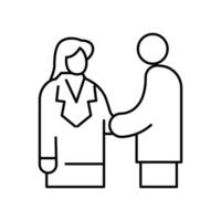 business connection outline icon design good for web or mobile app vector