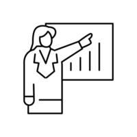 presentation thin outline icon design good for web or mobile app vector