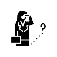 confuse solid icon design good for web or mobile app vector