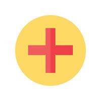 Plus Sign Button Icon Business Element vector