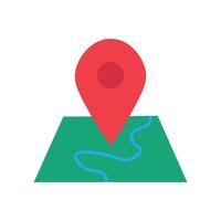 Pin on the Map Icon Business Element vector