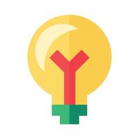 Light Bulb Icon Business Element vector