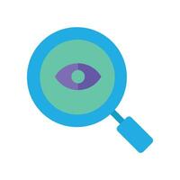 Magnifying Glass with an Eye Icon Business Element vector