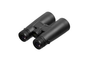 Modern binoculars. An optical instrument for observation at long distances. Isolate on a white back. photo