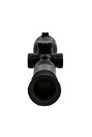 Modern sniper scope on a white background. Optical device for aiming and shooting at long distances. Sight with built-in thermal imager. Isolate on a white back photo