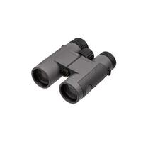 Modern binoculars isolate on a white back. Long-distance observation device. photo