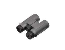 Modern binoculars isolate on a white back. Long-distance observation device. photo