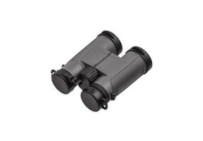Modern binoculars isolate on a white back. Long-distance observation device. photo