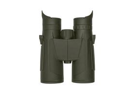 Modern binoculars isolate on white back. Surveillance device. Device for viewing at a distance. photo