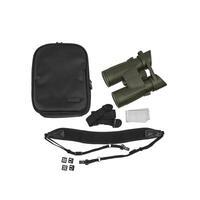 Modern binoculars isolate on white back. Surveillance device. Device for viewing at a distance. photo