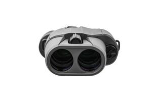 Modern binoculars. An optical instrument for observation at long distances. Isolate on a white back. photo