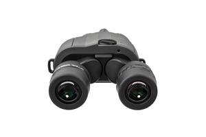 Modern binoculars. An optical instrument for observation at long distances. Isolate on a white back. photo
