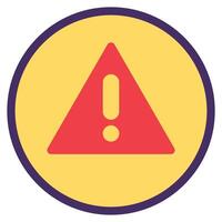 Warning Red Triangle With Exclamation Mark Danger vector