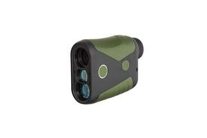 A small modern optical rangefinder. An electronic device for measuring distance. Isolate on a white back photo