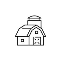 farmhouse outline icon design good for web or mobile app vector