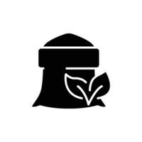 organic fertilizer solid icon design good for web or mobile app vector