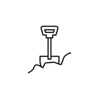 dig outline icon design good for web or mobile app vector