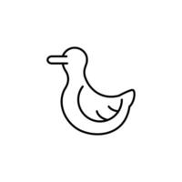 duck outline icon design good for web or mobile app vector