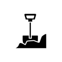 dig solid icon design good for web or mobile app vector