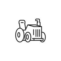 tractor outline icon design good for web or mobile app vector
