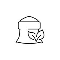 organic fertilizer outline icon design good for web or mobile app vector