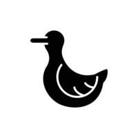 duck solid icon design good for web or mobile app vector