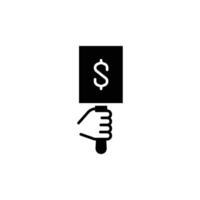 price offer auction solid icon design good for web or mobile app vector