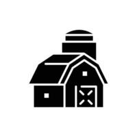 farmhouse solid icon design good for web or mobile app vector