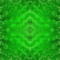 Green background with an original abstract pattern in the form of wavy lines vector