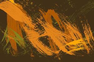 Distressed colorful background with a retro autumn vibe, hand painted with brush strokes. vector